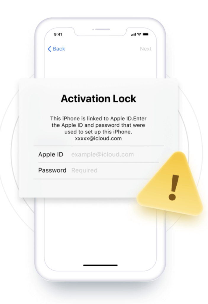 iCloud Activation Lock screen